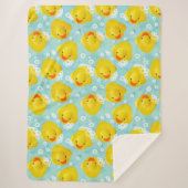 Rubber Ducks Bath Patroon Sherpa Deken (Voorkant)