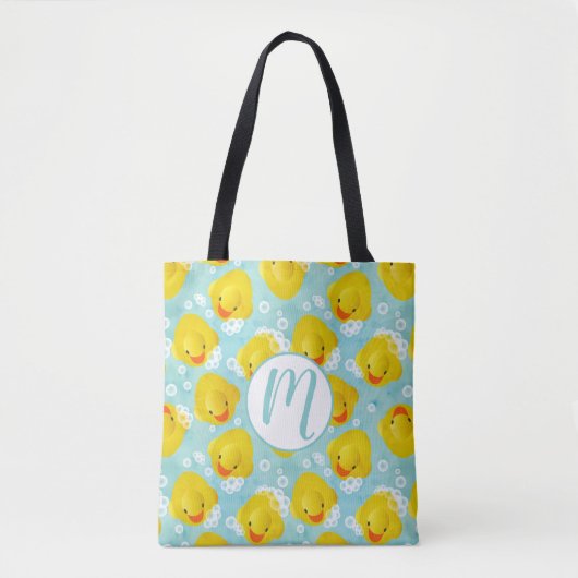 Rubber Ducks Bath Patroon Tote Bag (Voorkant)