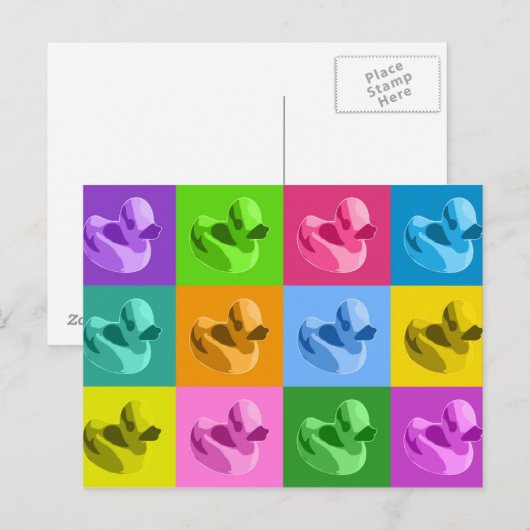 Rubber Ducks Briefkaart (Voorkant / Achterkant)