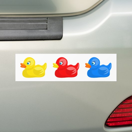 Rubber Ducks Bumpersticker (Op auto)