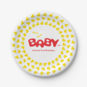 Rubber Ducks Duck Duck Baby Papieren Bordje (Voorkant)