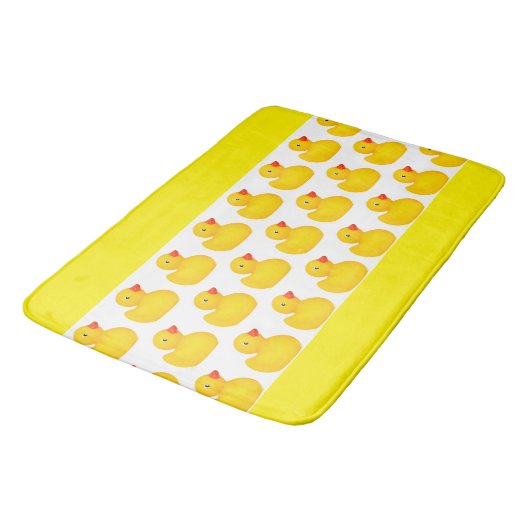 Rubber Ducks Duck Ducky Yellow Bath Mat (Gekanteld)