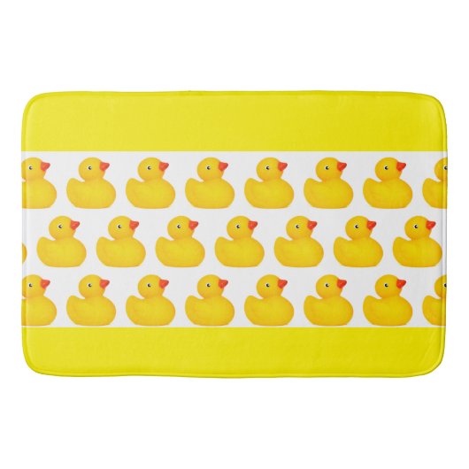 Rubber Ducks Duck Ducky Yellow Bath Mat (Voorkant)