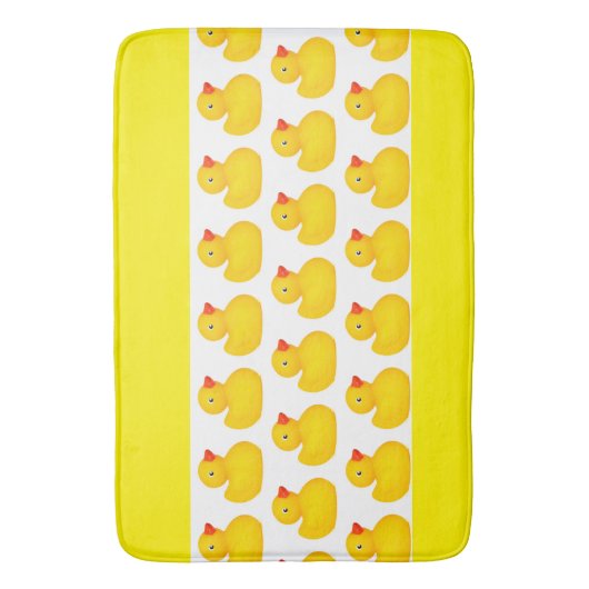 Rubber Ducks Duck Ducky Yellow Bath Mat (Voorkant Verticaal)