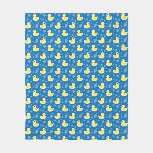 Rubber Ducks Fleece Deken (Voorkant)