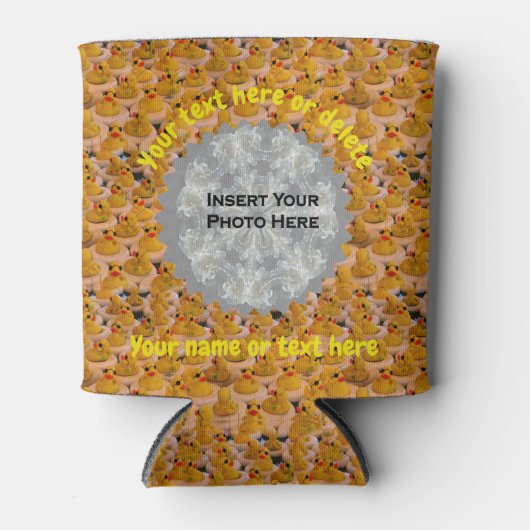 Rubber Ducks gepersonaliseerde foto Blikjeskoeler (Voorkant)