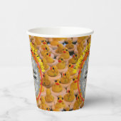 Rubber Ducks Gepersonaliseerde Foto Verjaardagsfee Papieren Bekers (Links)