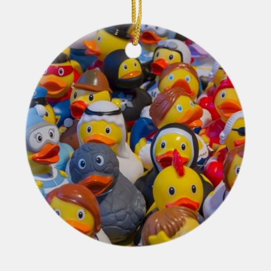 Rubber Ducks Keramisch Ornament (Voorkant)