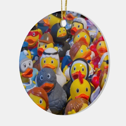 Rubber Ducks Keramisch Ornament (Links)