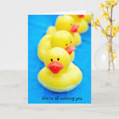 Rubber Ducks voor snelle herstel Kaart (Gele Bloem)