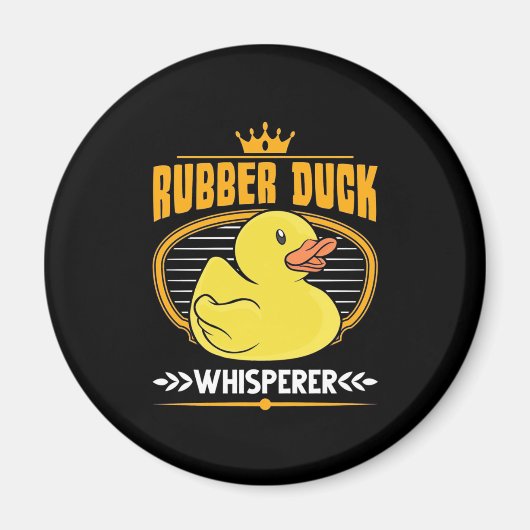 Rubber Ducks Whisperer Magneet (Voorkant)