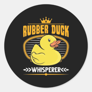 Rubber Ducks Whisperer Ronde Sticker
