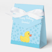 Rubber Ducky 1st Birthday Party Kinder Baby Bedankdoosjes (Voorkant Zijde)