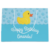 Rubber Ducky 1st Birthday Party Kinder Baby Groot Cadeauzakje (Voorkant)