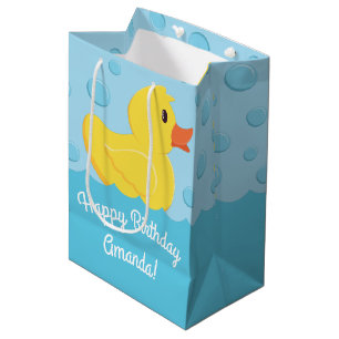 Rubber Ducky 1st Birthday Party Kinder Baby Medium Cadeauzakje