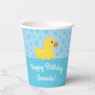 Rubber Ducky 1st Birthday Party Kinder Baby Papieren Bekers