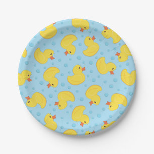 Rubber Ducky 1st Birthday Party Kinder Baby Papieren Bordje