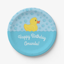 Rubber Ducky 1st Birthday Party Kinder Baby Papieren Bordje