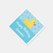 Rubber Ducky 1st Birthday Party Kinder Baby Servet (Hoek)