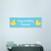Rubber Ducky 1st Birthday Party Kinder Baby Spandoek (Beurs)