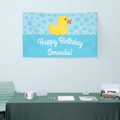 Rubber Ducky 1st Birthday Party Kinder Baby Spandoek (Beurs)