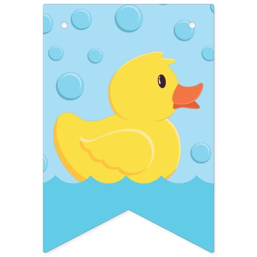 Rubber Ducky 1st Birthday Party Kinder Baby Vlaggetjes (Eerste vlag)