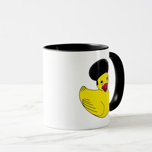 Rubber Ducky Afro Mok (Voorkant rechts)