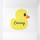 Rubber Ducky Baby Mededelingen Drieluik Kaart (Binnenkant midden)