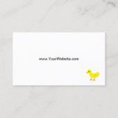 Rubber Ducky Baby Paraplu Visitekaartje Pack (Achterkant)