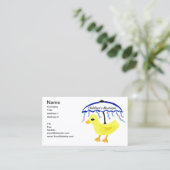 Rubber Ducky Baby Paraplu Visitekaartje Pack (Staand voorkant)