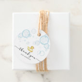 Rubber Ducky Baby shower Bedankjes Labels (In situ)