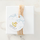 Rubber Ducky Baby shower Bedankjes Labels (In situ)