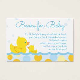 Rubber Ducky Baby shower Boek Aanvraag Kaart