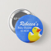 Rubber Ducky Baby shower Button (Voorkant /achterkant)