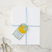 Rubber Ducky Baby shower Cadeaulabel (Met Touw)