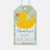 Rubber Ducky Baby shower Cadeaulabel (Achterkant)