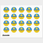 Rubber Ducky Baby shower Favor Sticker (Vel)