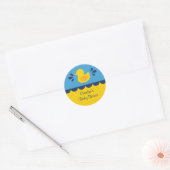 Rubber Ducky Baby shower Favor Sticker (Envelop)