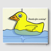 Rubber Ducky Baby shower gastenboek (Achterkant)