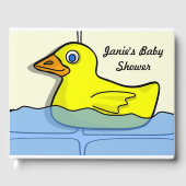 Rubber Ducky Baby shower gastenboek (Voorkant)