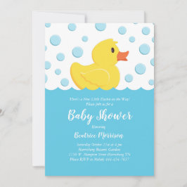 Rubber Ducky Baby shower Geel Geslacht Neutraal Kaart
