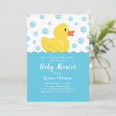 Rubber Ducky Baby shower Geel Geslacht Neutraal Kaart (Staand voorkant)