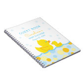 Rubber Ducky Baby shower Guest Book Notitieboek (Rechterzijde)