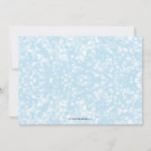 Rubber Ducky Baby Shower Invitation - Blue Yellow Kaart (Achterkant)