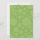 Rubber Ducky Baby shower Invitation - groen Kaart (Achterkant)