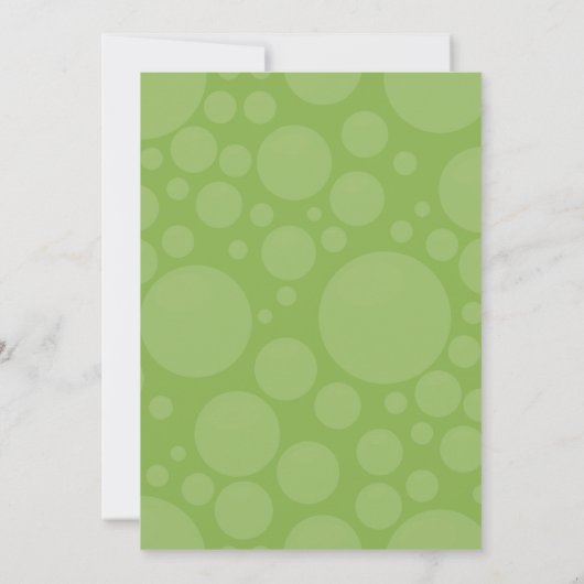 Rubber Ducky Baby shower Invitation - groen Kaart (Achterkant)