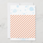 Rubber Ducky Baby shower Invitation Kaart (Achterkant)