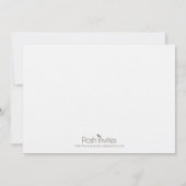 Rubber Ducky Baby shower Invitation Kaart (Achterkant)