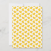 Rubber Ducky Baby shower Invitation – Splish Splas Kaart (Achterkant)