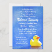 Rubber Ducky Baby Shower Invitations Kaart (Voorkant)